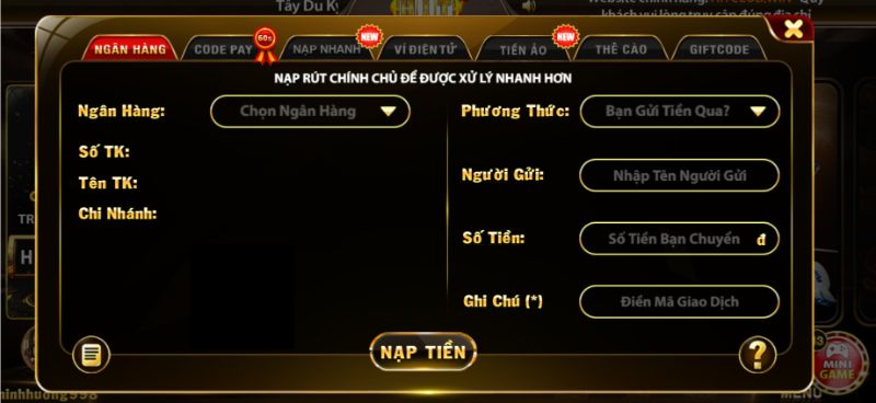 Điều kiện cần tuân thủ khi nạp tiền Hitclub