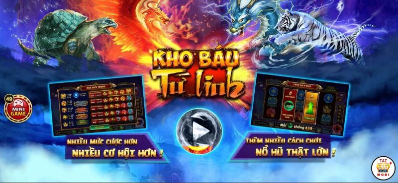 Đôi nét về game quay Slot kho báu tứ linh