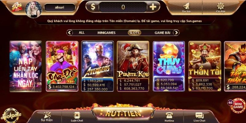 Đa dạng tựa game nổ hũ hấp dẫn