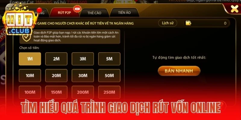 Tìm hiểu quá trình giao dịch rút vốn online